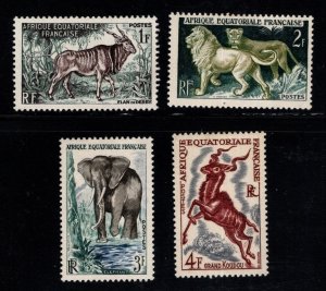 FRENCH EQUATORIAL AFRICA  Scott 195-198 MNH** 1957 stamp set