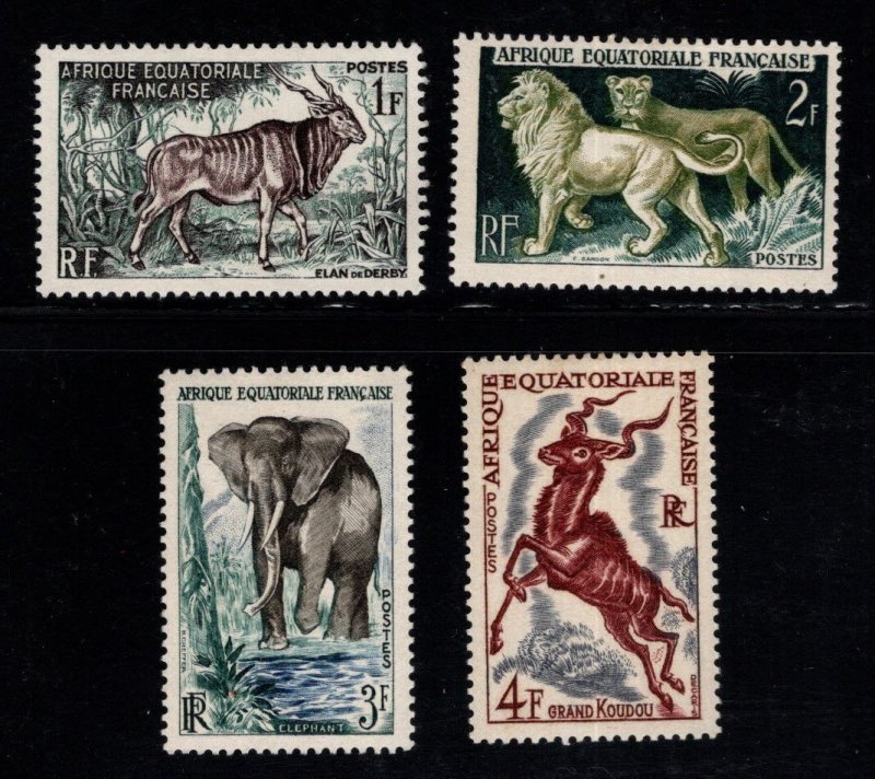 FRENCH EQUATORIAL AFRICA  Scott 195-198 MNH** 1957 stamp set