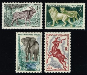 French Equatorial Africa #195-198 Animals Set of 4; MNH