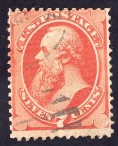 US Scott 149 Used 7c vermilion Lot F088 bhmstamps