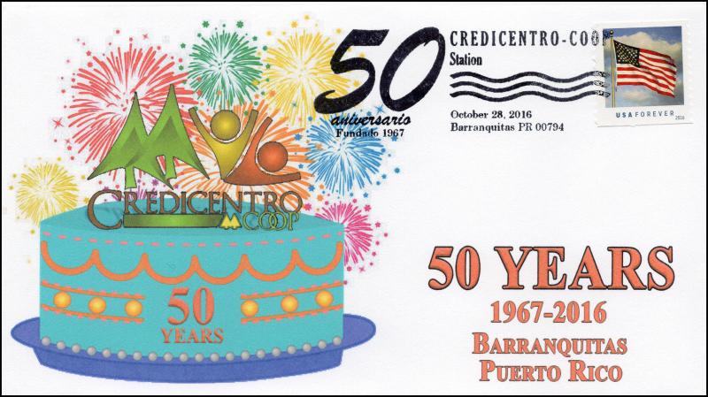 2016, 50 years Credicentro-Coop, Barranquitas, Puerto Rico, 16-338 