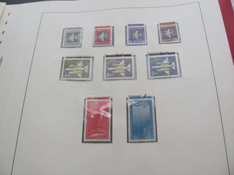 GERMANY DDR MNH 1949-1960+OFFICIALS LINDNER ALBUM COMPLETE XF (196)