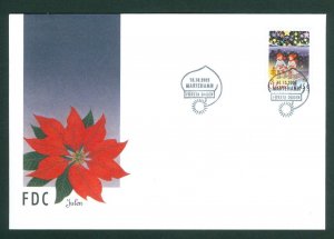 Aland. FDC 2005. Christmas. Children With Lamps,Stars. Scott# 241