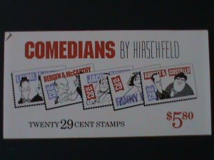 UNITED STATES-1991 SC# 2566a COMEDIANS COMPLETE BOOKLET OF 20-4 SETS MNH VF