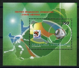 050 - MACEDONIA 2010 - World Football Championship - MNH Souvenir Sheet