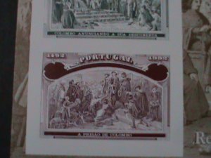 ​PORTUGAL-1992-SC#1922-EUROPA-COLUMBUS PRESENTING NATIVES-MNH S/S VERY FINE