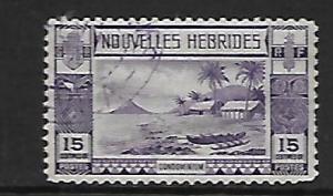 FR. NEW HEBRIDES 57 USED BEACH SCENE 1938