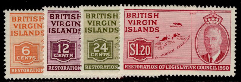 BRITISH VIRGIN ISLANDS GVI SG132-135, complete set, M MINT. Cat £6.