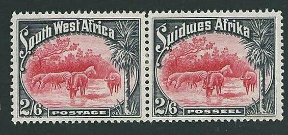 SOUTH WEST AFRICA 1931 2/6d fine mint pair - lightly hinged................43400