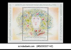 HUNGARY - 1988 Socfilex '88 Stamp Exhibition - Miniature sheet MNH