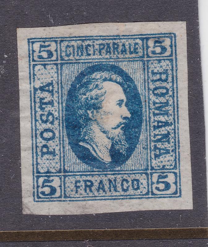 Romania an old 5Fr from 1865 MH