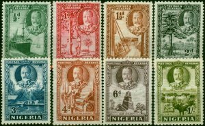 Nigeria 1936 Set of 8 to 1s SG34-41 Fine MM