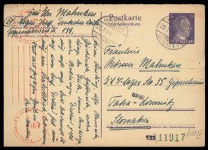 Germany Slovakia 1943 KLV Lager SLO-35  Haus Tatra Postal Card G87767