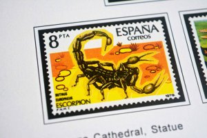 COLOR PRINTED SPAIN 1976-1993 STAMP ALBUM PAGES (101 illustrated pages)