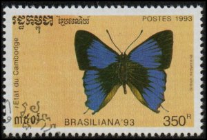 Cambodia 1279 - Cto - 350r Plush Butterfly (1993)