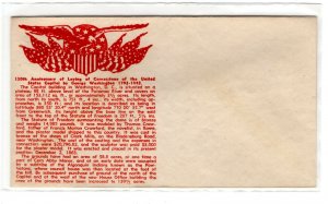 1940's unused WWII Crosby cachet 150th anniversary of US Capitol