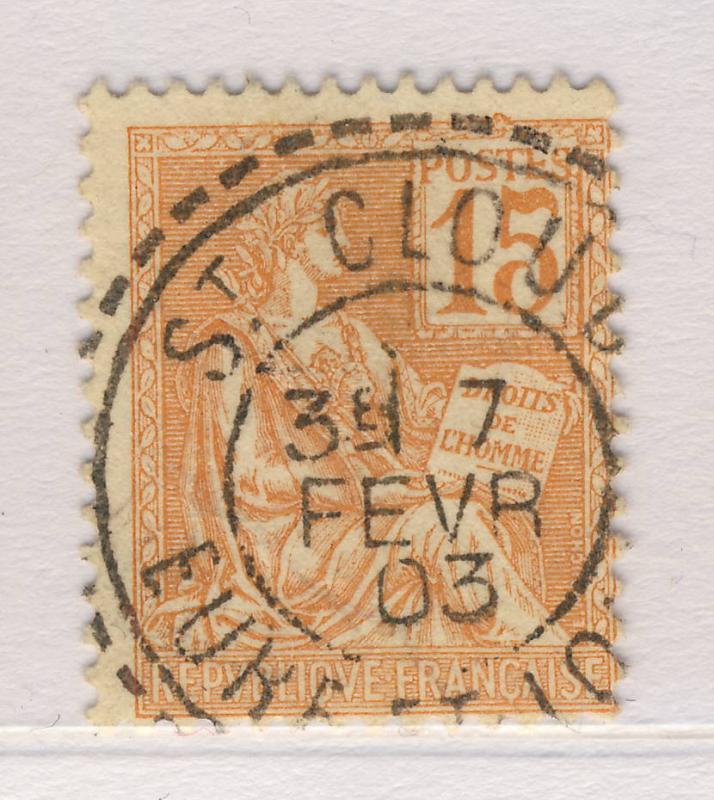 FRANCE 1903 CAD FACTEUR-BOÎTIER T.1884  St CLOUD / EURE ET LOIR  sur N°117