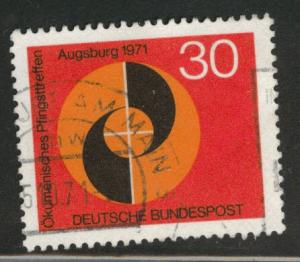 Germany Scott 1071 Used 1971 stamp
