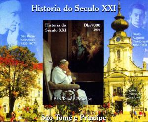 Sao Tome & Principe 2004 Pope John Paul II Deluxe s/s mnh.vf