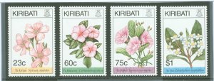 Kiribati #652-655   (Flowers)