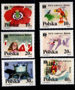 Poland Scott 2832-2837MNH** 1987 Fairytale  stamp set