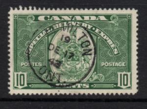 Canada Sc E7 1939 10c dark green Special Delivery stamp used