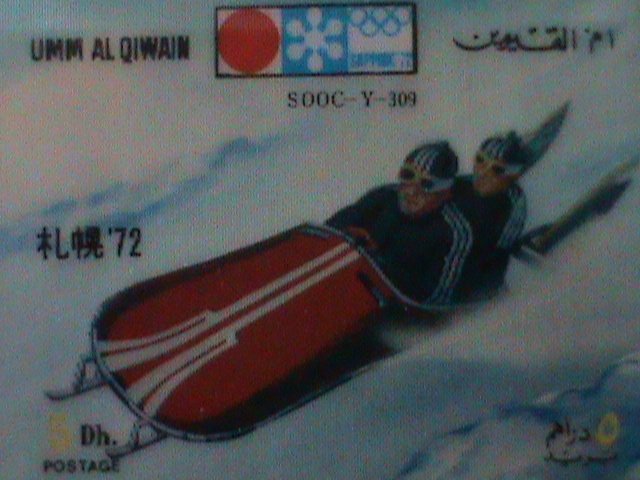 ​UMM AL QIWAIN-WINTER OLYMPIC SAPPORO'72 MNH 3-D-VF-HARD TO FIND-LAST ONE