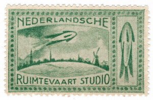 (I.B) Netherlands Cinderella : Rocket Mail Label