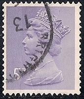 Great Britain #630 5P Queen Elizabeth 2, Stamp used F-VF