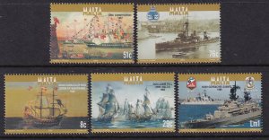 Malta 1251-1255 Ships Ships MNH VF