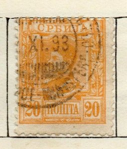 Serbia 1890 Early Issue Fine Used 20pa. NW-114528