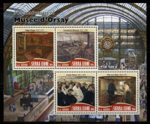 SIERRA LEONE 2016 30th ANNIVERSARY OF THE ORSAY MUSEUM  SHEET MINT NH