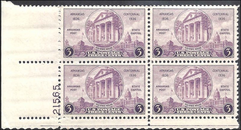 782 Mint,OG,NH... Plate Block of 4... SCV $2.00