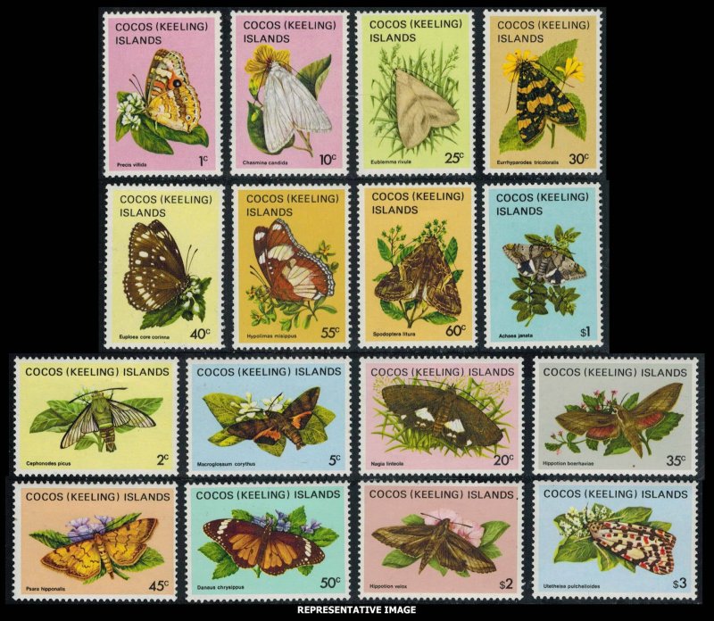 Cocos Islands Scott 87-102 Mint never hinged.