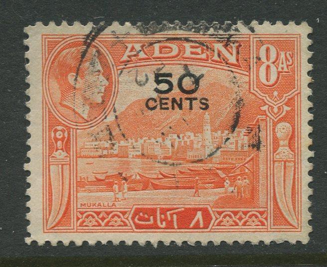 STAMP STATION PERTH Aden #41 - KGVI Definitive Overprint 1951 Used CV$0.50.