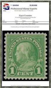 U.S. #578 MNH Plate Number Single