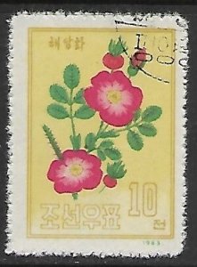 North Korea # 454 - Japanse Rose - used...{KGr26}