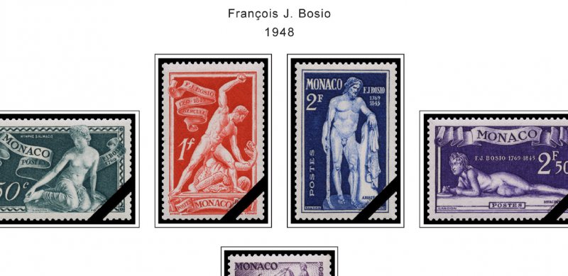 COLOR PRINTED MONACO 1885-2010 STAMP ALBUM PAGES (346 illustrated pages)