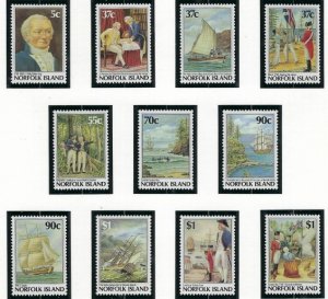 Norfolk Is 426-36 MNH 1987-88 Bicentennial (ak3336)