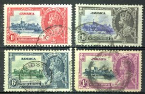 Jamaica Sc# 109-112 Used (a) 1935 Silver Jubilee Issue