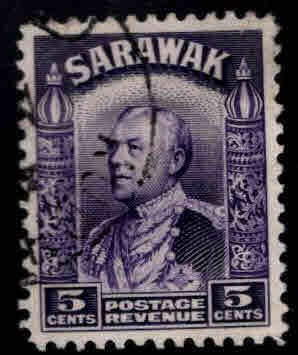 SARAWAK Scott 115 Used Sir Charles Vyner Brooke stamp,