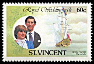 Saint Vincent 627, MNH, Royal Wedding of Prince Charles and Diana