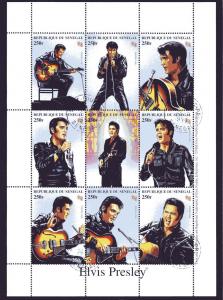 1999 Senegal Elvis Presley Italia 98 Shlt CTO Yvert 1304-12 