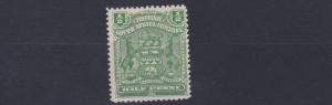 RHODESIA  1898 - 08  SG  75A   1/2D  YELLOW GREEN        MH 