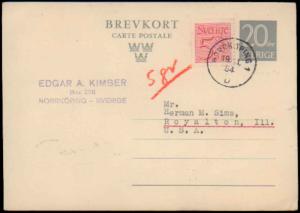 Sweden, Government Postal Card