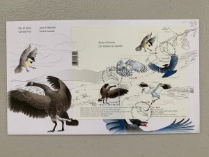 Canada scott 3117 Birds souvenir sheet FDC 2018