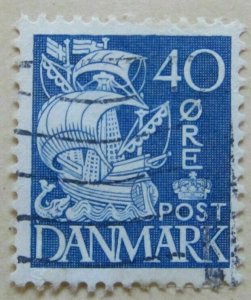 1940 Denmark 1940 Unwmk 40o Perf 13 Used A6P23#144-