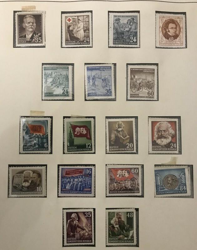 East Germany 1949/67 MH Unused MNH Album Collection(500+)ALB964