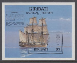Kiribati 561 Sailing Ship Souvenir Sheet MNH VF