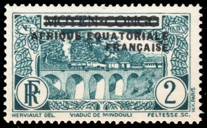 French Equatorial Africa #12  MNH - Stamp of Middle Congo Overprinted (1936)